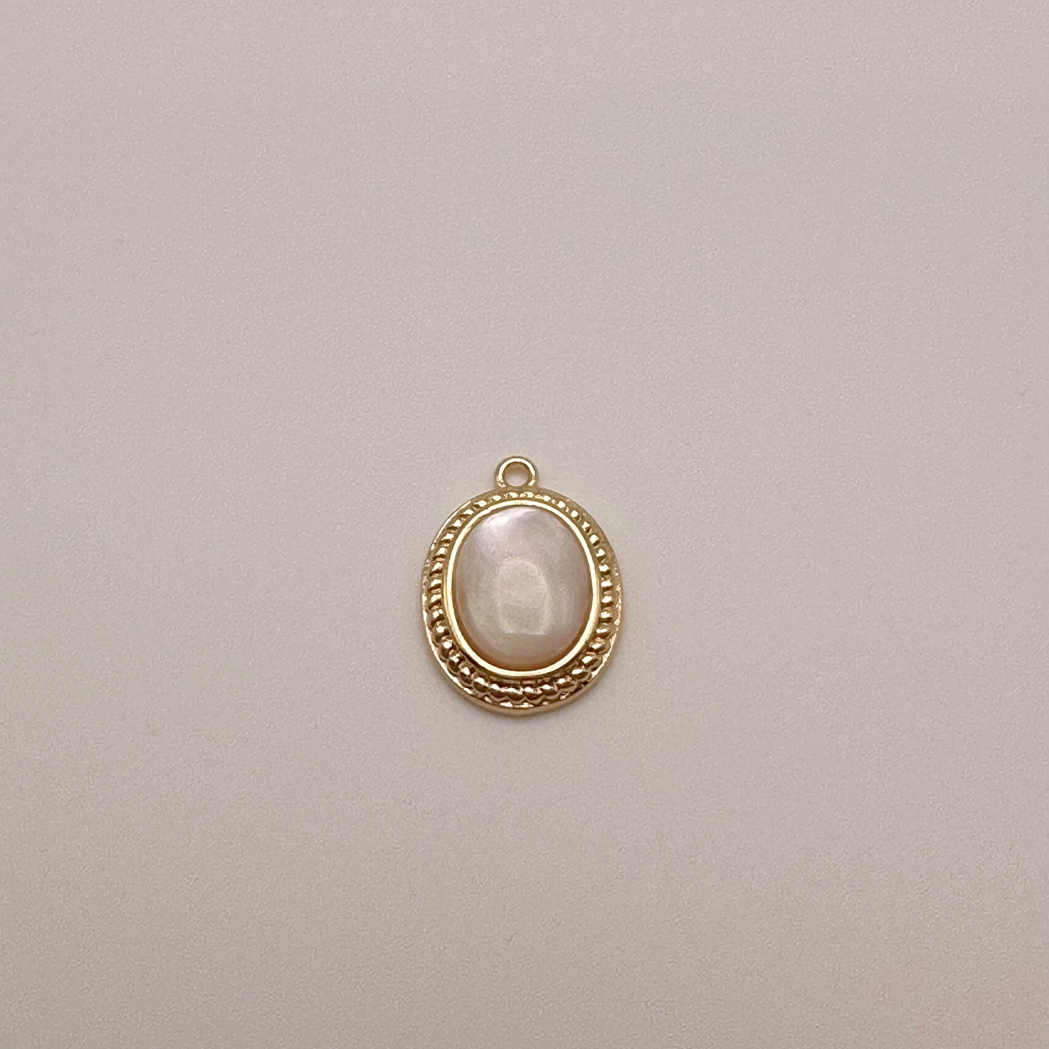 Oval Pearl Charm