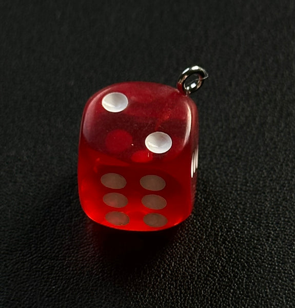 Large Red Dice Charm