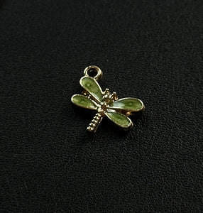 Green Dragonfly Charm